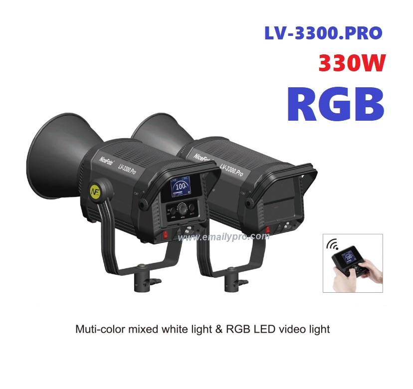 NiceFoto LED LV-3300.Pro Video Light 330w RGB