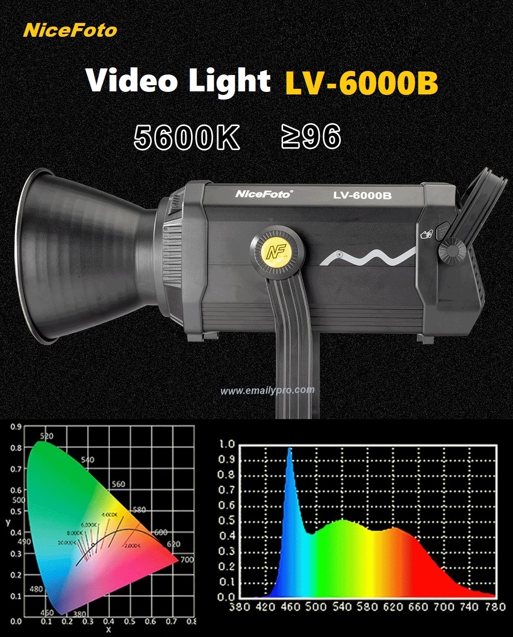 NiceFoto LED LV-6000B Video Light