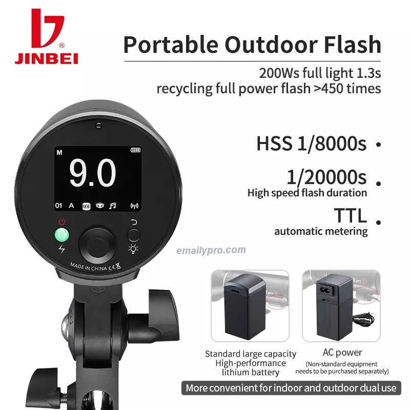 Đèn Flash Jinbei  HD200 Pro