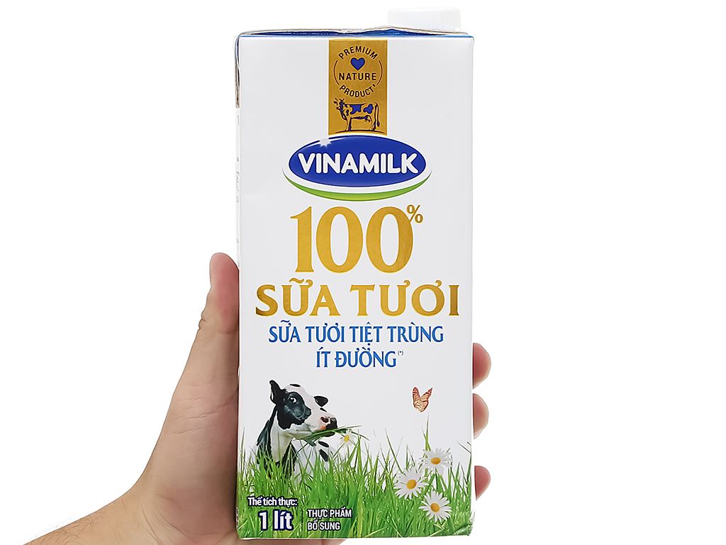 Sữa tươi Vinamilk ít đường bịch 220ml  Đặt hàng Coop Online