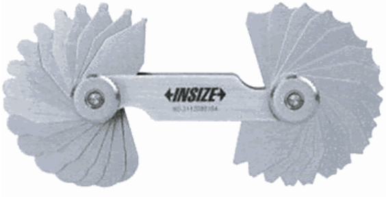 Dưỡng đo bán kính INSIZE 4801-16 (32 lá, 7.5-15mm)