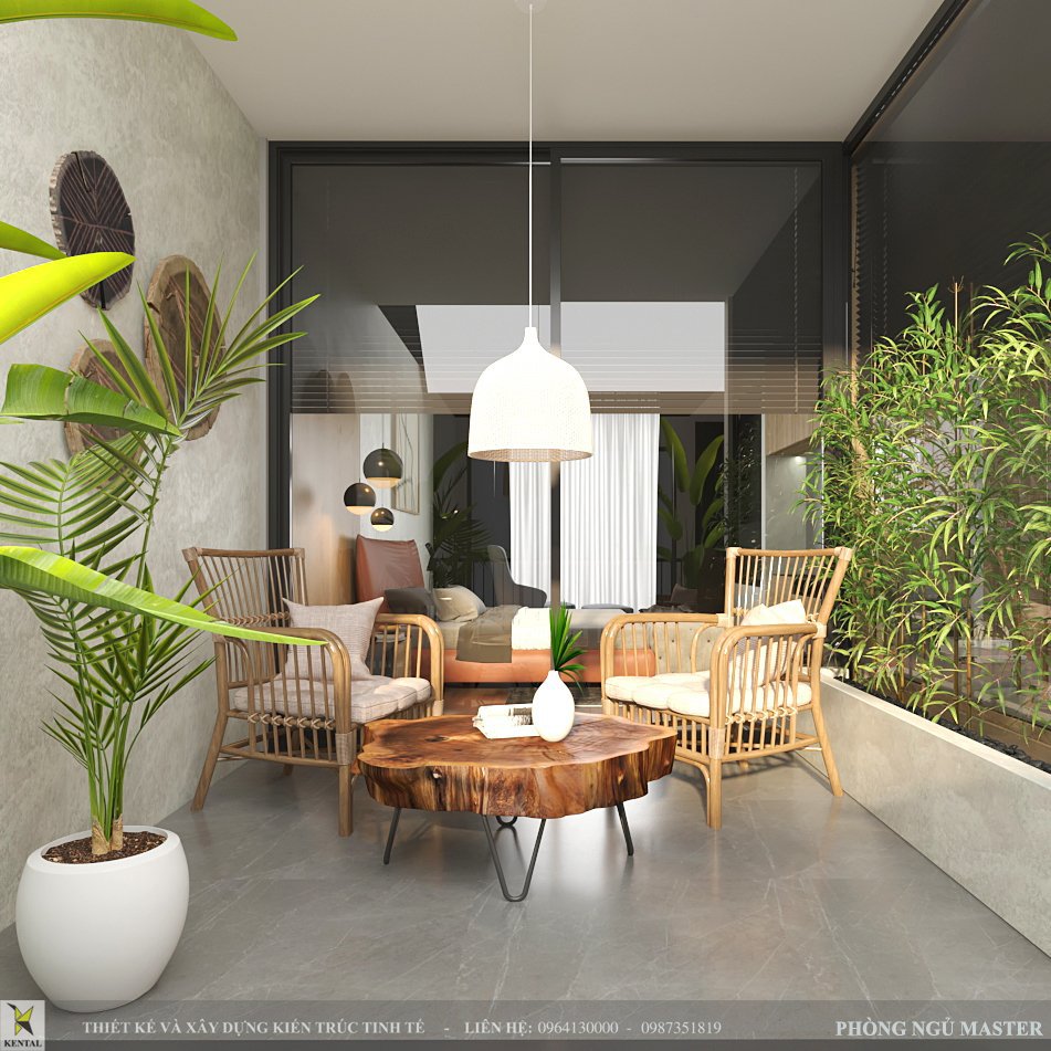 Thiết kế nội thất nhà phố kết hợp kinh doanh tiện nghi, xanh mát