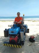Làm sạch bãi biển bằng công nghệ sàng