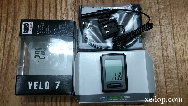 Đồng hồ đo tốc độ Cateye CC-VL520 Velo 7