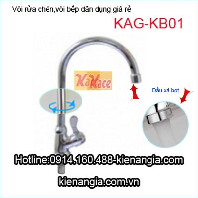 Vòi rửa chén bát lạnh giá rẻ KAG-KB01