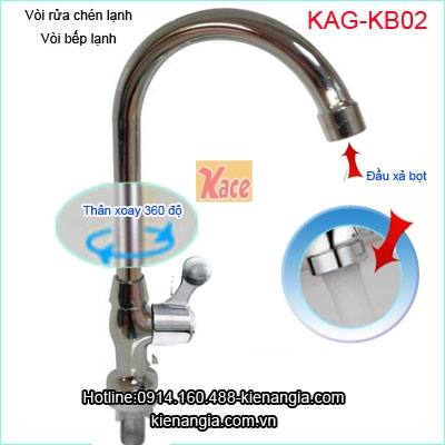 Vòi rửa chén,vòi bếp giá rẻ KAG-KB02
