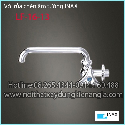 Vòi rửa chén âm tường,vòi xả bồn tắm INAX LF16-13