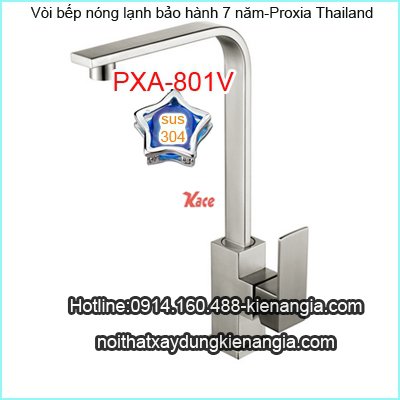 Vòi bếp SUS 304 nóng lạnh Proxia Thailand-PXA801V