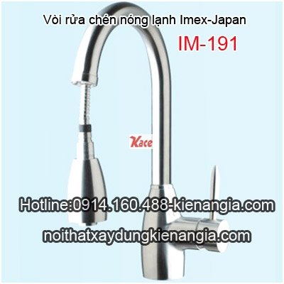 Vòi rửa chén bát nóng lạnh Imex-Japan IM191