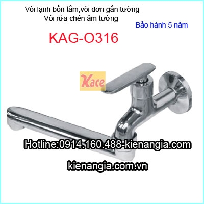 Vòi lạnh bồn tắm,vòi bếp âm tường cao cấp KAG-O316