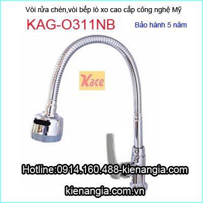 Vòi rửa chén lạnh lò xo cao cấp KAG-O311NB