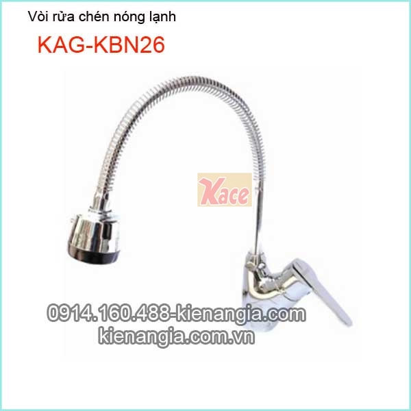 Vòi rửa chén lò xo nóng lạnh rẻ KAG-KBN26