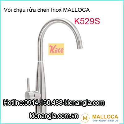 Vòi rửa chén Malloca Inox 304 K529S