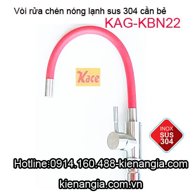 Vòi rửa chén nóng lạnh sus 304 cần bẻ KAG-KBN22
