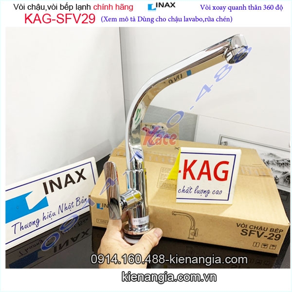 Vòi bếp lạnh ,vòi lavabo chính hãng Inax KAG-SFV29