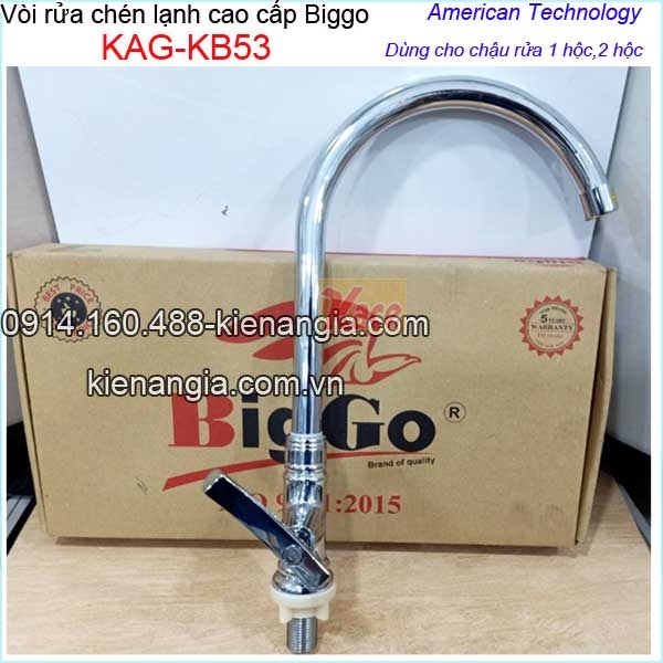 Vòi rửa chén lạnh cao cấp Biggo KAG-KB53