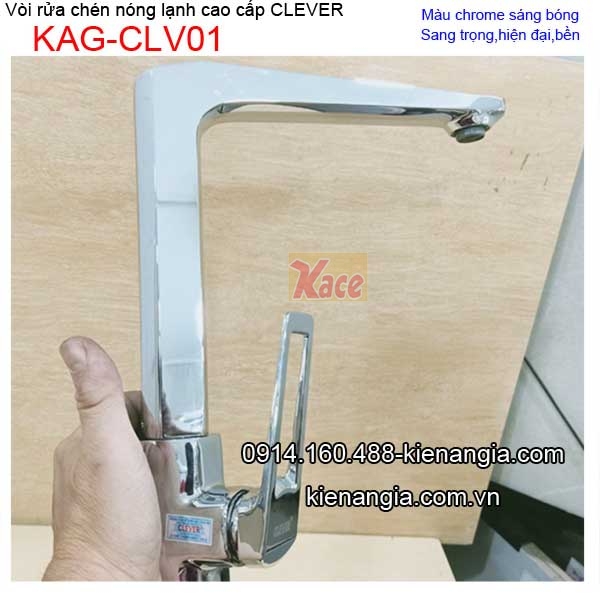 Vòi rửa chén nóng lạnh cao cấp Clever-KAG-CLV01
