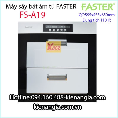Máy sấy bát âm tủ Faster FS-A19