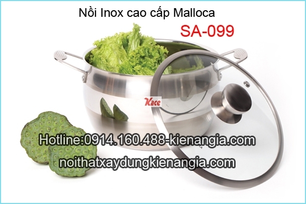 Nồi bếp từ bằng Inox Malloca SA-099