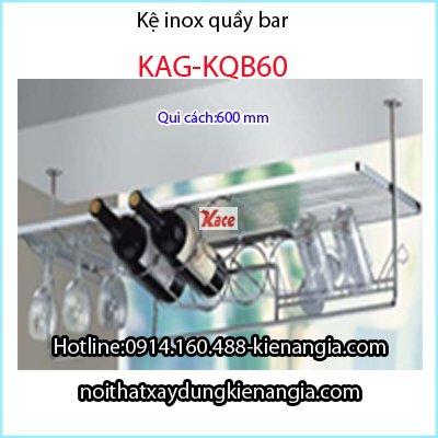 Kệ inox quầy bar KAG-KQB60