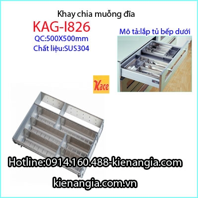 Khay chia hộc dao muỗng đĩa sus 304KAG-I826