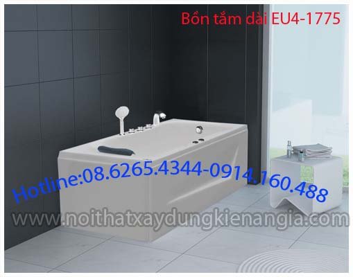 Bồn tắm dài chân yếm Acrylic EUROCA EU4-1775