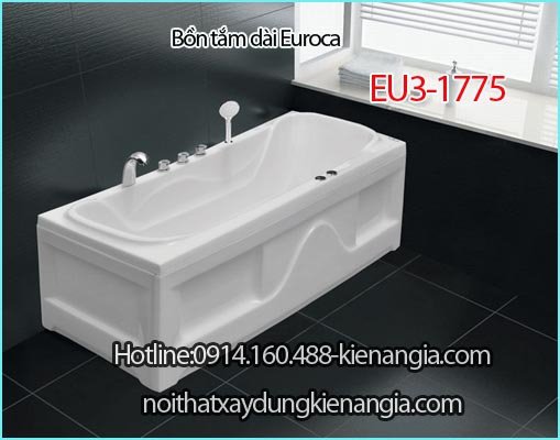 Bồn tắm dài chân yếm Crystal EUROCA EU3-1775