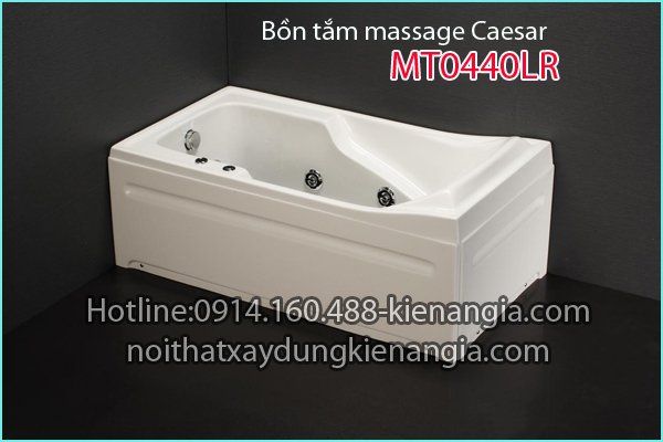 Bồn tắm dài massage CAESAR MT0440LR chân yếm