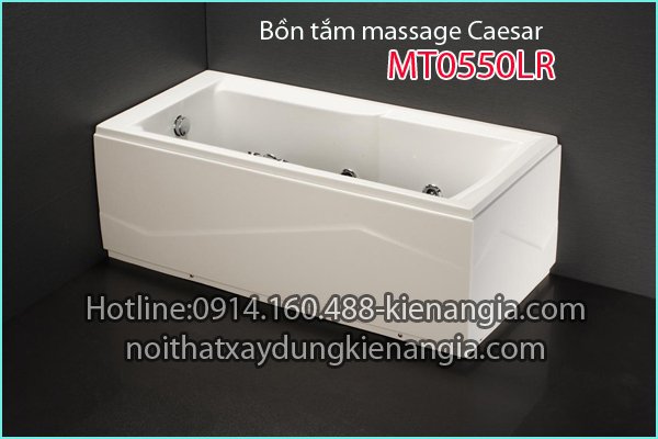 Bồn tắm dài massage CAESAR MT0550LR chân yếm