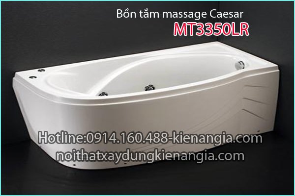Bồn tắm dài massage CAESAR MT3350LR chân yếm