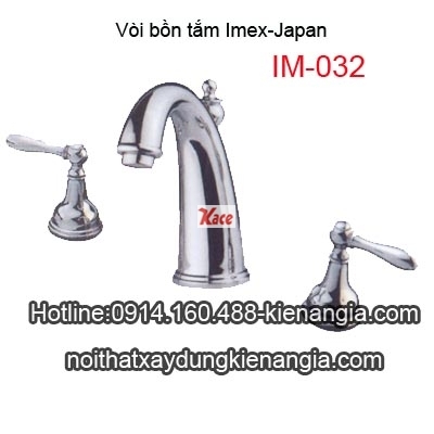 Vòi bồn tắm,vòi lavabo âm bàn 3 lỗ Imex-Japan IM-032