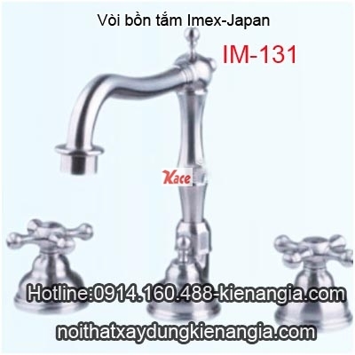 Vòi bồn tắm,vòi lavabo bán âm bàn 3 lỗ Imex-Japan IM-131