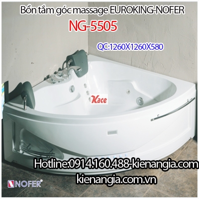 Bồn tắm đôi massage góc Nofer NG-5505