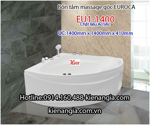 Bồn tắm góc massage EUROCA Acrylic EU1-1400