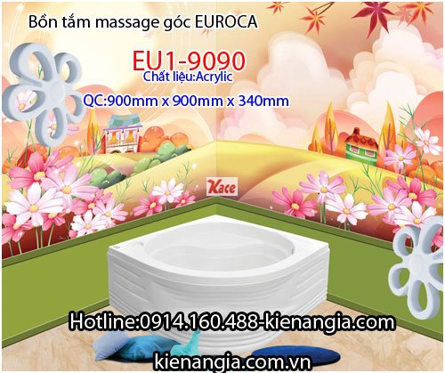 Bồn tắm góc massage EUROCA Acrylic EU1-9090