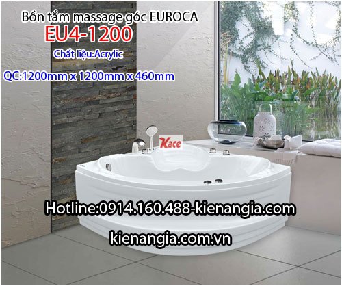 Bồn tắm góc massage EUROCA Acrylic EU4-1200