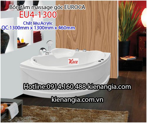 Bồn tắm góc massage EUROCA Acrylic EU4-1300