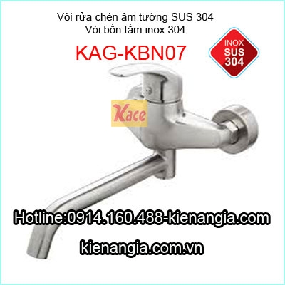 Vòi bồn tắm nóng lạnh inox sus304 KAG-KBN07
