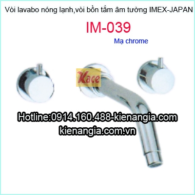 Vòi lavabo âm tường,vòi bồn tắm nóng lạnh IMEX-IM039