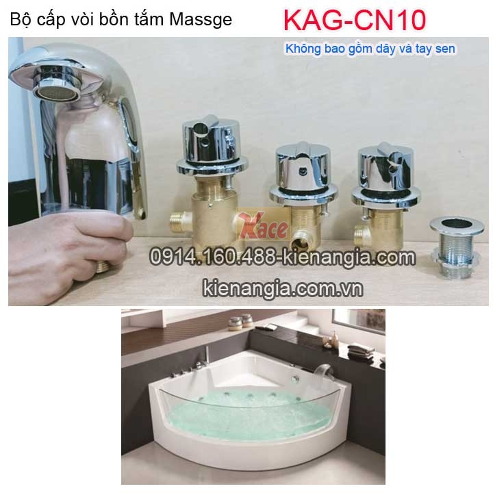 Bộ vòi cấp bồn tắm massage phổ thông KAG-CN10