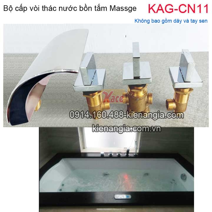 Bộ vòi cấp thác nước bồn tắm massage KAG-CN11