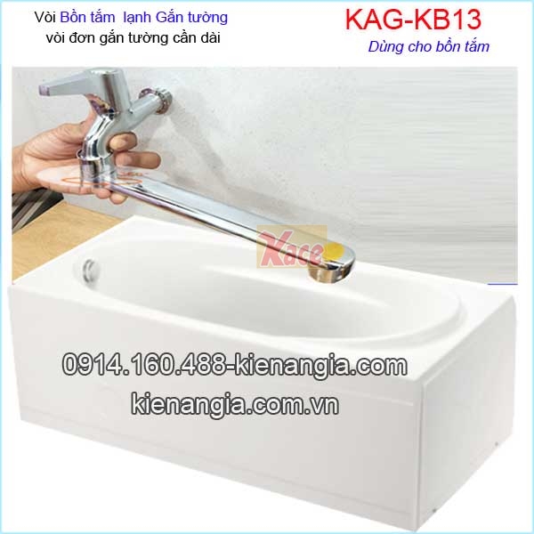 Vòi bồn tắm lạnh gắn tường KAG-KB13