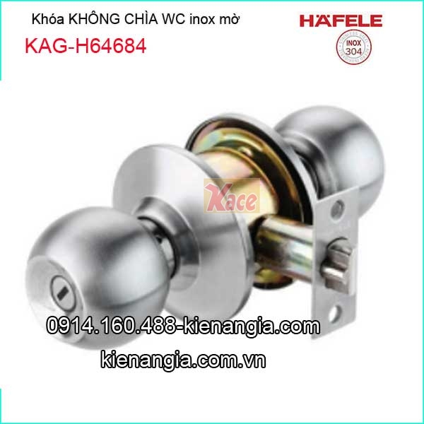 Khóa WC không chìa tay nắm tròn HAFELE-KAG-H64684
