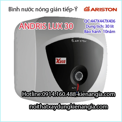 Bình nước nóng gián tiếp 30 lít Ariston ANDRIS-LUX30
