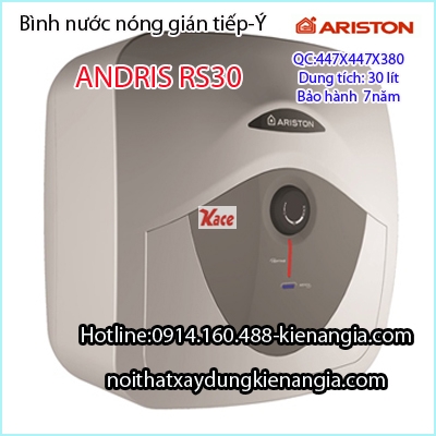 Bình nước nóng gián tiếp 30 lít Ariston ANDRIS-RS30