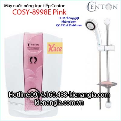 Máy nước nóng trực tiếp không bơm Centon COSY KAG-8998E Pink