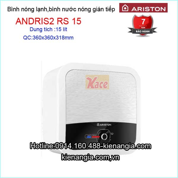 Bình nóng lạnh 15 lít Ariston ANDRIS2-RS-15