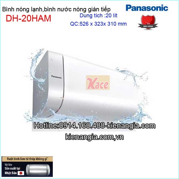 Bình nước nóng 20 lít căn hộ Panasonic DH-20HAM
