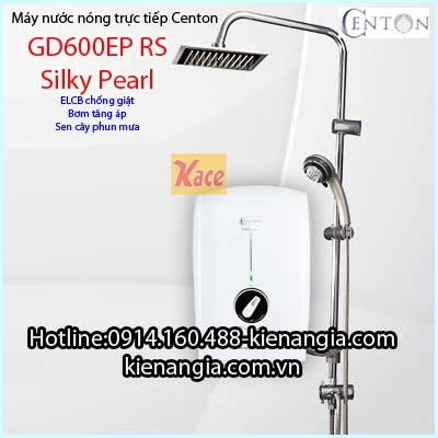 Máy nước nóng phun mưa Centon GD600EP RS Silky Pearl