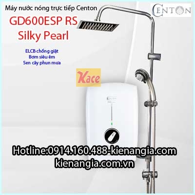 Máy nước nóng phun mưa Centon GD600ESP RS Silky Pearl